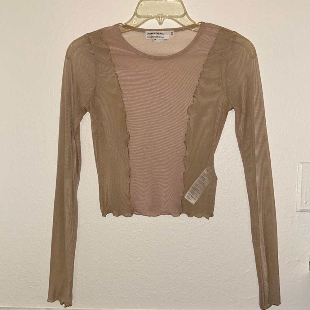 UO Sheer long sleeve top